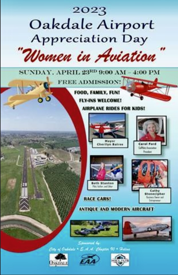 Come Visit Oakdale! It's Women in Aviation Day CanUcope AVIATION