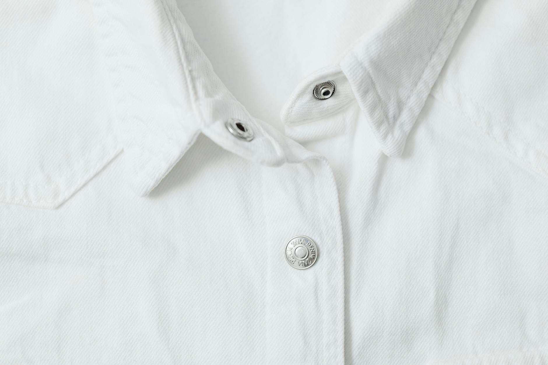 white button up collared shirt